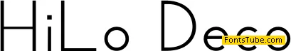 HiLo-Deco Font
