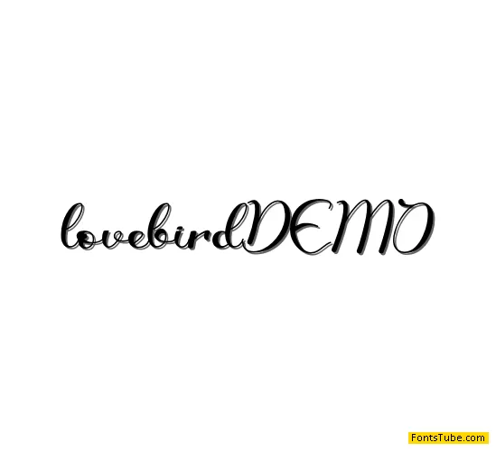 lovebird - Personal Use Font