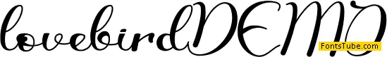 lovebird - Personal Use Font
