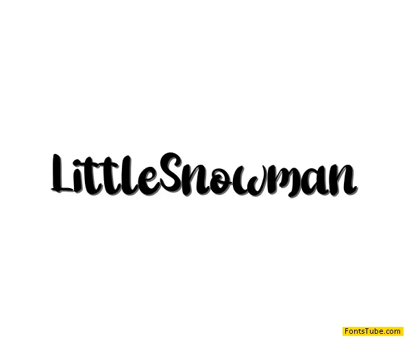 Little Snowman Font