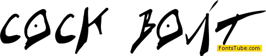 Cock Boat Font