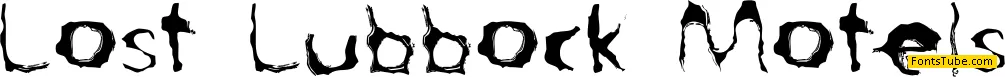 Lost Lubbock Motels Font