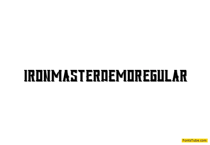 Iron Master Demo Font