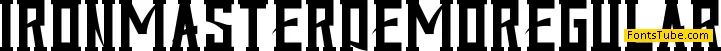 Iron Master Demo Font