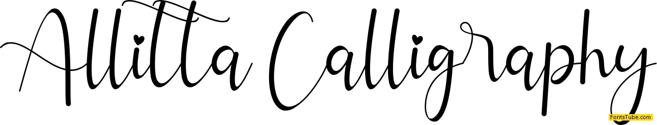 Allitta Calligraphy Font