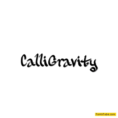 CalliGravity Font