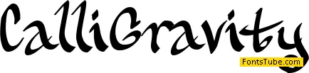 CalliGravity Font