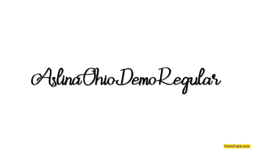 Aslina Ohio Demo Font