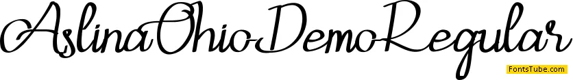 Aslina Ohio Demo Font