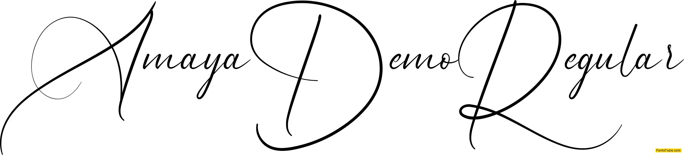 Amaya Demo Font