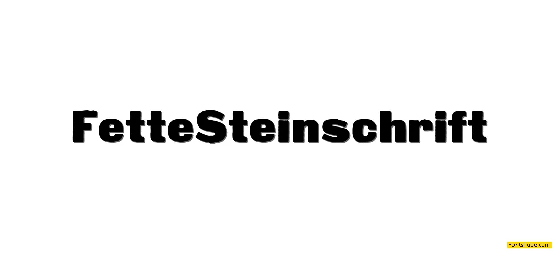 Fette Steinschrift Font