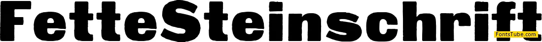 Fette Steinschrift Font