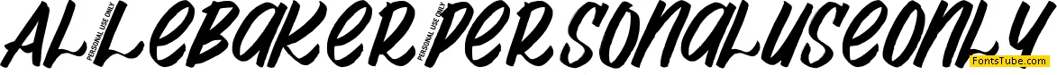 Al_LeBaker_PersonalUseOnly Font