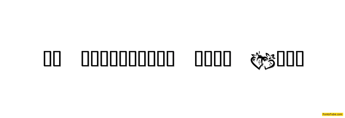 KR Valentines 2006 Four Font