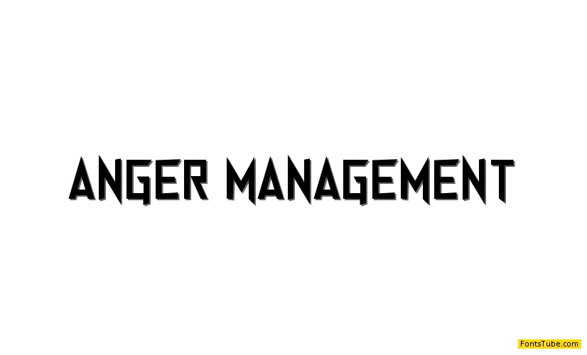 Anger Management Font