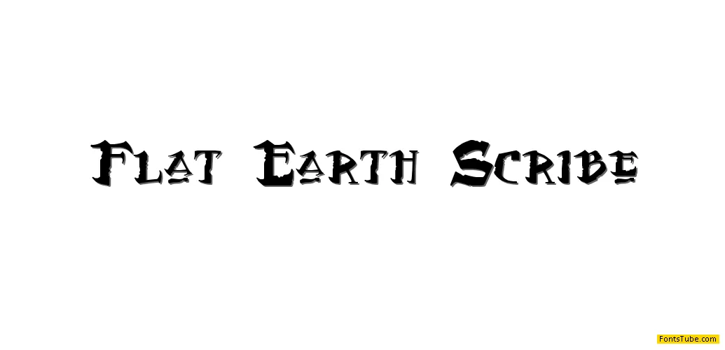 Flat Earth Scribe Font