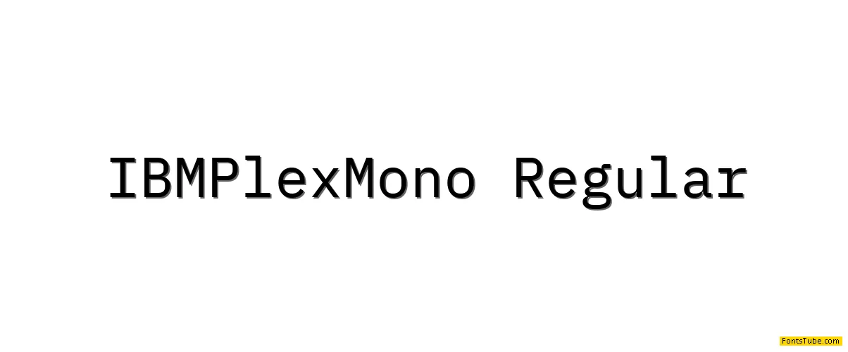 IBM Plex Mono Font Family
