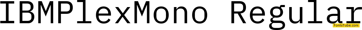 IBM Plex Mono Font Family