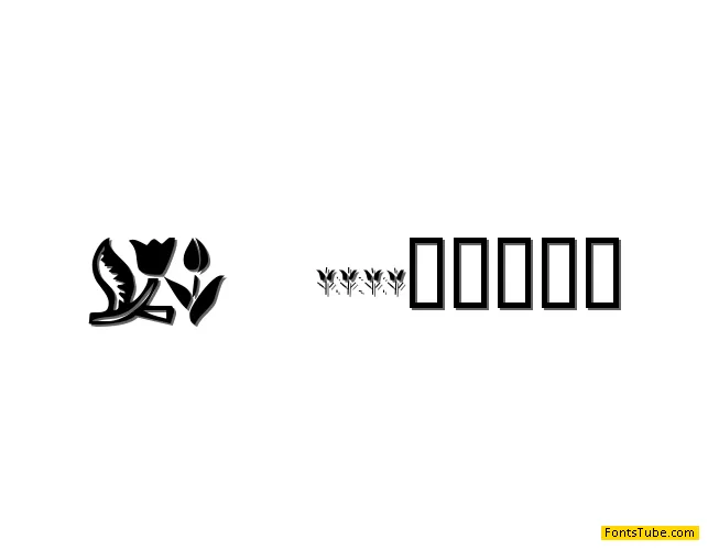 KR Tulips Font