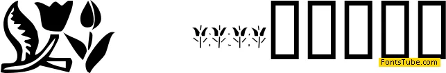 KR Tulips Font