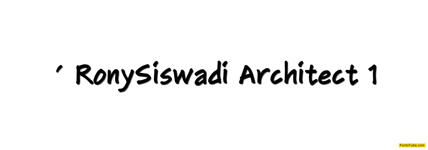 RonySiswadi Architect 1