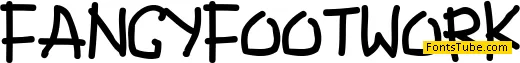 Fancy Footwork Font