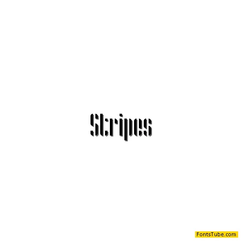 Stripes Font