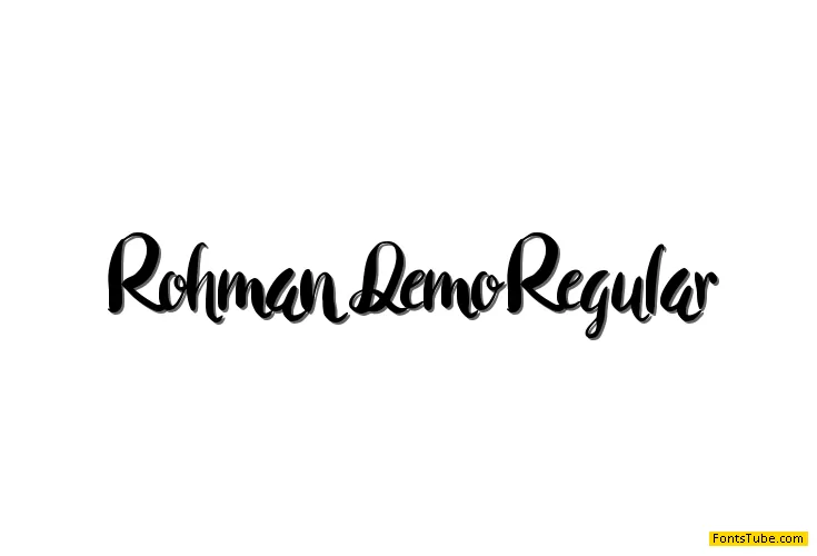 Rohman Demo Font Family