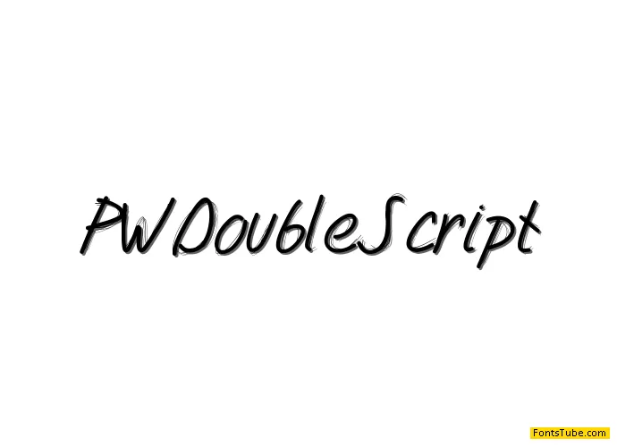 PW Double Script Font