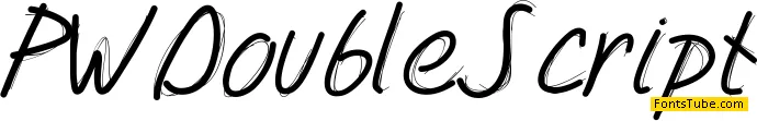 PW Double Script Font