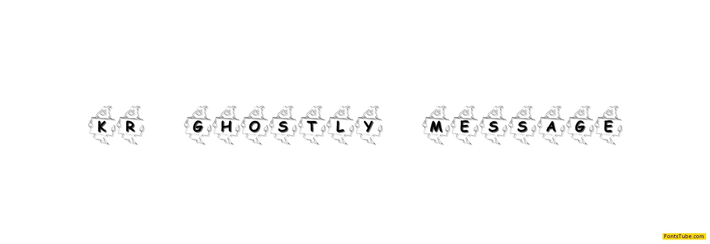 KR Ghostly Message Font