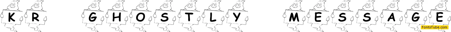 KR Ghostly Message Font