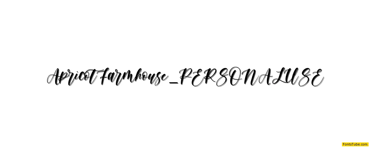 ApricotFarmhouse_PERSONALUSE Font