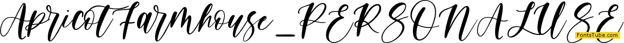 ApricotFarmhouse_PERSONALUSE Font