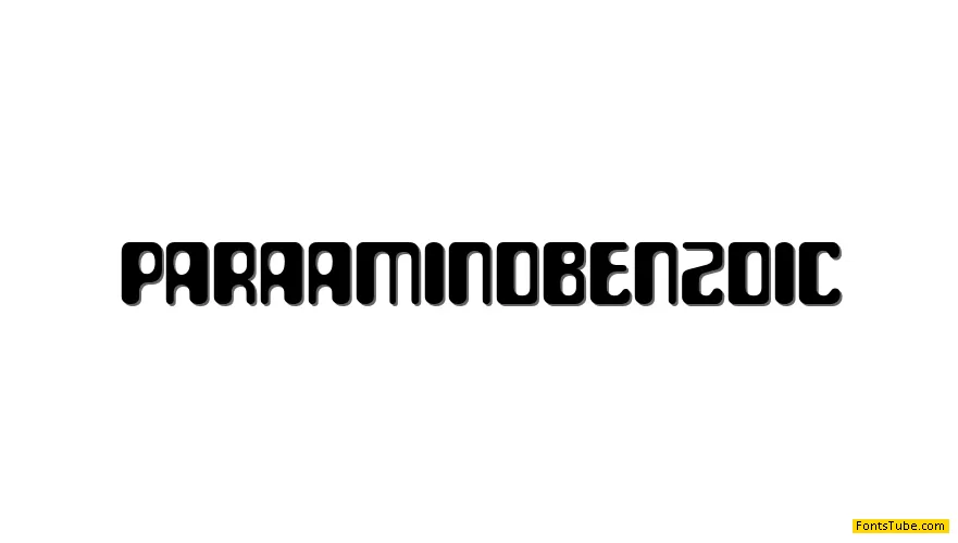 Para Aminobenzoic Font