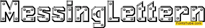 Messing Lettern Font