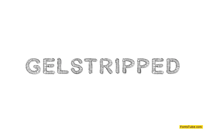 Gelstripped Font