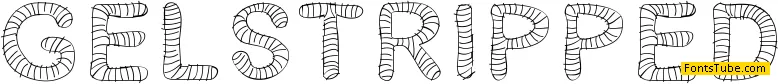 Gelstripped Font