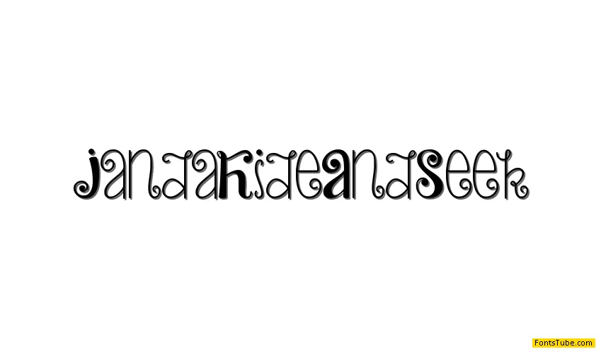 Janda Hide And Seek Font
