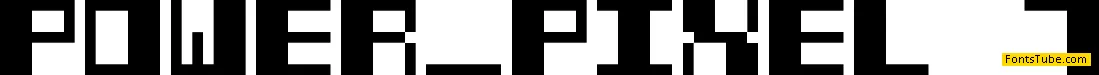 Power Pixel-7 Font