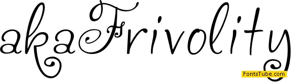akaFrivolity Font