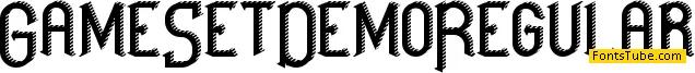 Game Set Demo Font