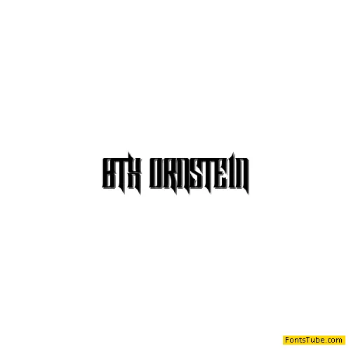 BTX-ORNSTEIN Font