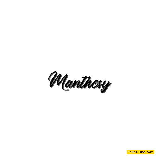 Manthesy Font