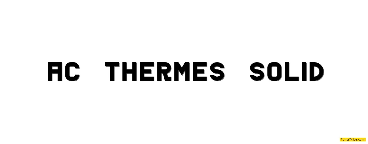 AC Thermes Font Family