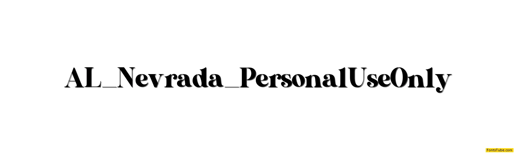 AL_Nevrada_PersonalUseOnly Font