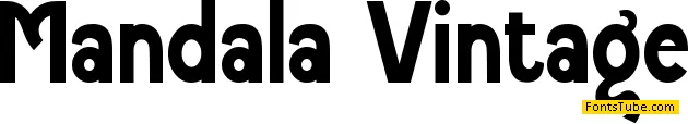 Mandala Vintage Font