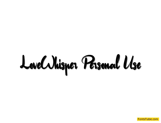 Love Whisper Font