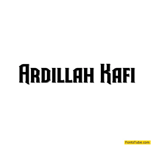 Ardillah Kafi Font