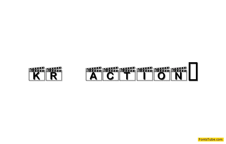 KR Action! Font